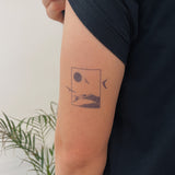 Raam met Natuur en Zwaluwen