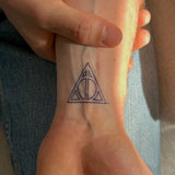 Tatouage Harry Potter LES RELIQUES DE LA MORT Outline