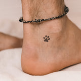 Paw Filled Individually Tattoo