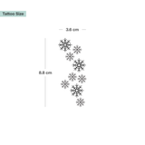 Vallende Sneeuwvlokken Tatoeage