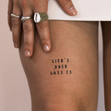 Hou ervan of laat het