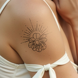 Sun and Lotus Tattoo