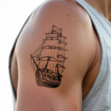 Groot piratenschip Tatoeage