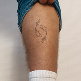 Tatouage Poissons Opposé