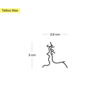 Küssende Gesichter Tattoo