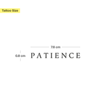 Patience Tatoeage