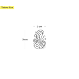 Abstract Wave Tattoo