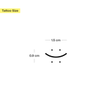 Twee-Gezichten Smiley Tatoeage