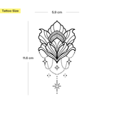 Tatouage Lotus Géométrique
