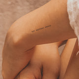 no matter where Tatoeage