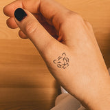 Tijgerkop klein Tatoeage