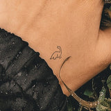 Small Brontosaurus Tattoo