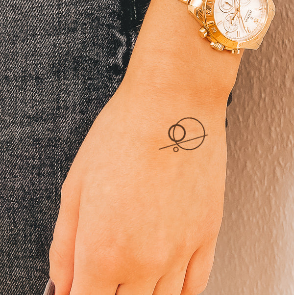 Planeet cirkels tattoo