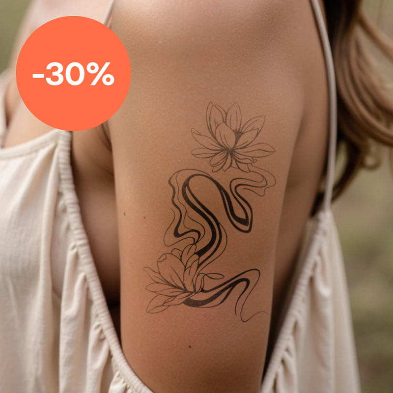 Vervloeiende lotus Tatoeage
