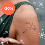 Rendier met Lichtslinger Tatoeage