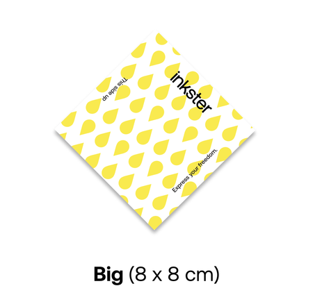 Personaliseerbare Tatoeages Big (8x8 cm)