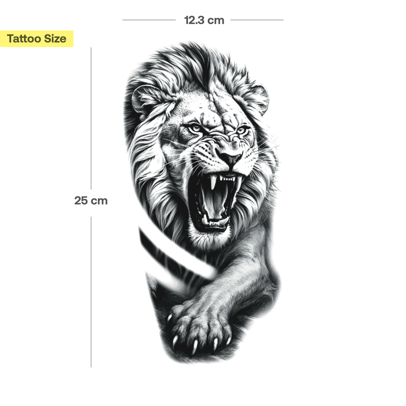Tatouage Lion Sauvage