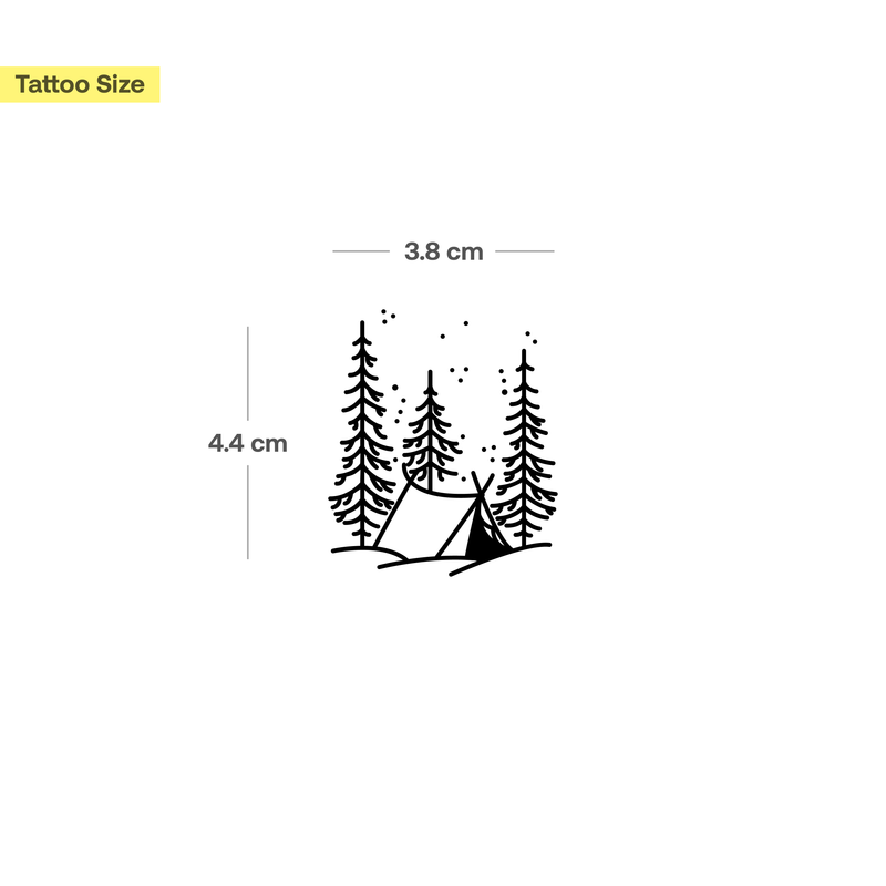 Tent en Bomen