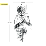 Natuur & geometrie Tatoeage