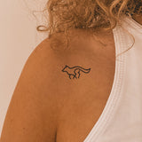 Lopende Wolf Tatoeage 