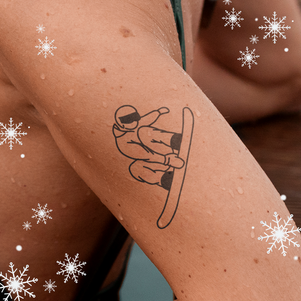 Tatouage de snowboardeur