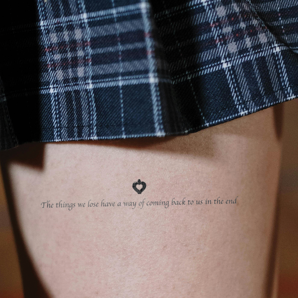 Tatouage Harry Potter -The things we lose have a way of coming back to us in the end