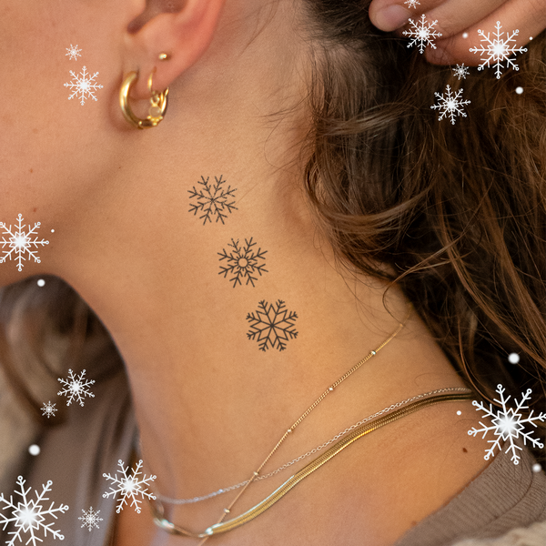 Three Snowflake Tattoo 