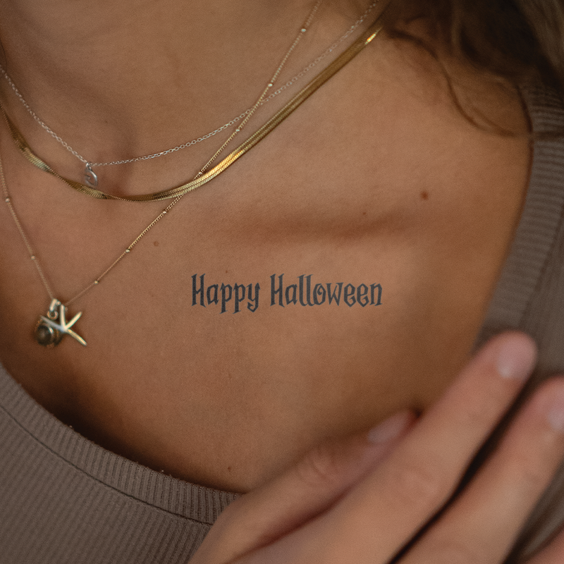 Happy Halloween Tatoeage