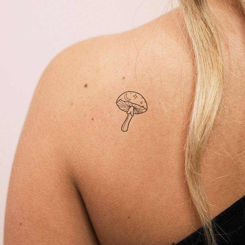 magic mushroom tattoo