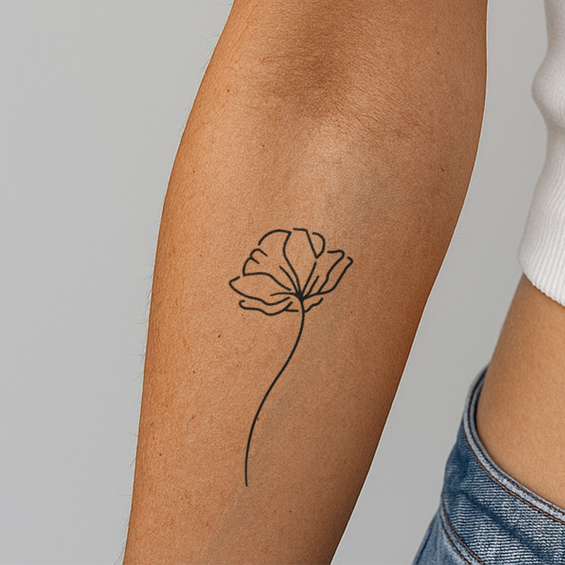 Klaproos Tatoeage