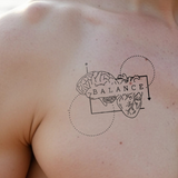 Hart verstand balans Tatoeage