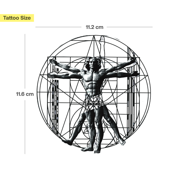Vitruvian Man Tattoo