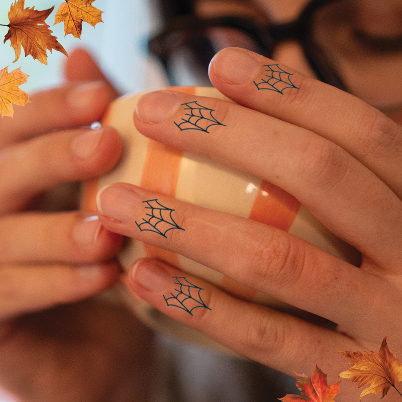 Finger Spider Webs Tattoos