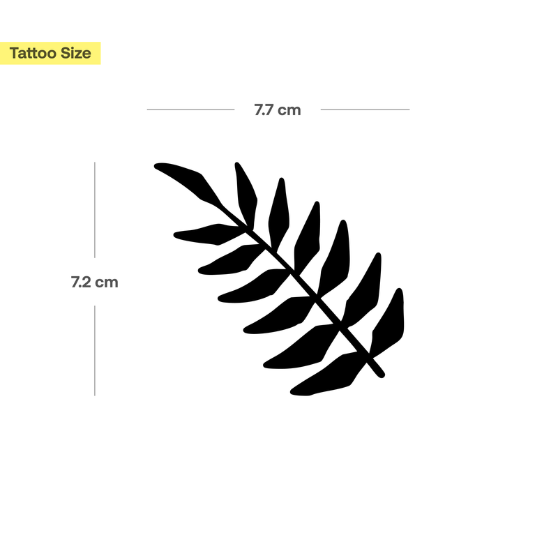 Tatouage Grande Feuille