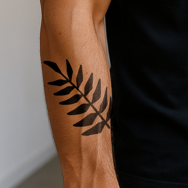 Grote bladeren Tatoeage