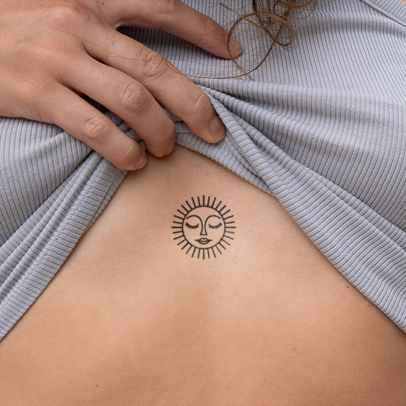 Smiley in Sun Tattoo