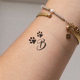 Poten met initialen Tatoeage (A-Z)