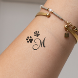 Poten met initialen Tatoeage (A-Z)