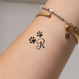 Poten met initialen Tatoeage (A-Z)