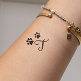 Poten met initialen Tatoeage (A-Z)