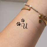 Poten met initialen Tatoeage (A-Z)