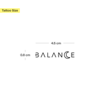Maan Balance & Maanstanden Tatoeage - Dubbelverpakking