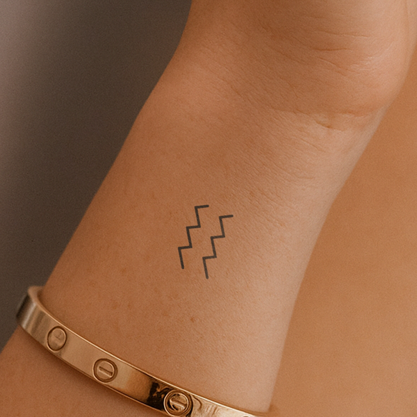 Aquarius Zodiac Tattoo 
