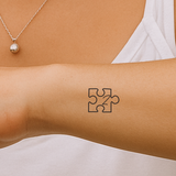 pièce de puzzle avec initiales (A-Z)