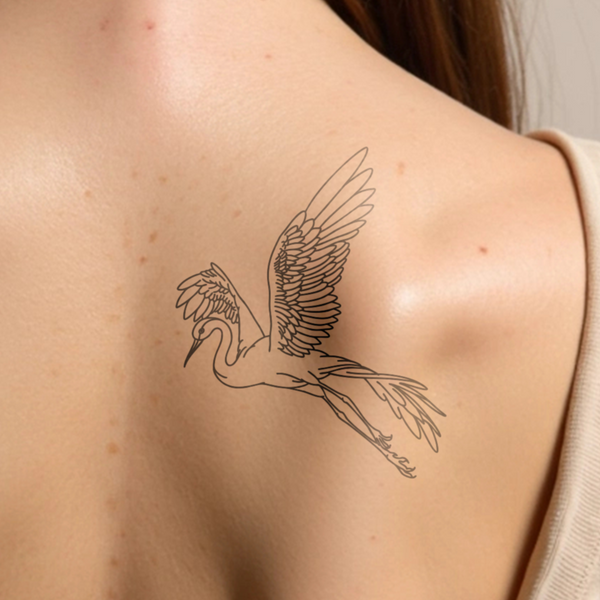 Ooievaar Tatoeage