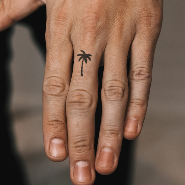 Small Palm Tree Tattoo 