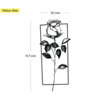 Roos met kader Tatoeage