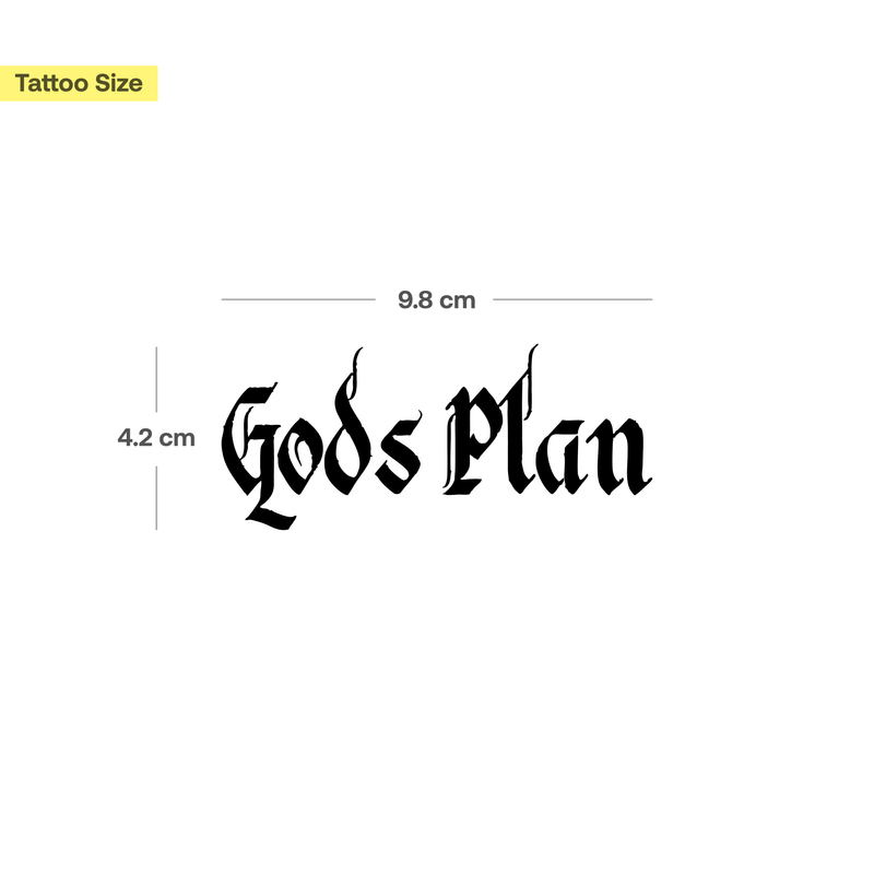 Tatouage God’s Plan