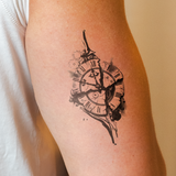 Broken Clock Tattoo